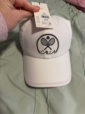 CALIA by Carrie Underwood White Baseball Cap with Black Logo